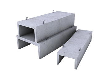 Reinforced precast concrete trays